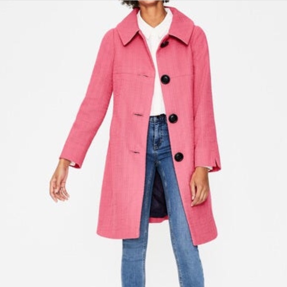 Boden Jackets & Blazers - Boden Vintage Swing Coat, Garden Rose
